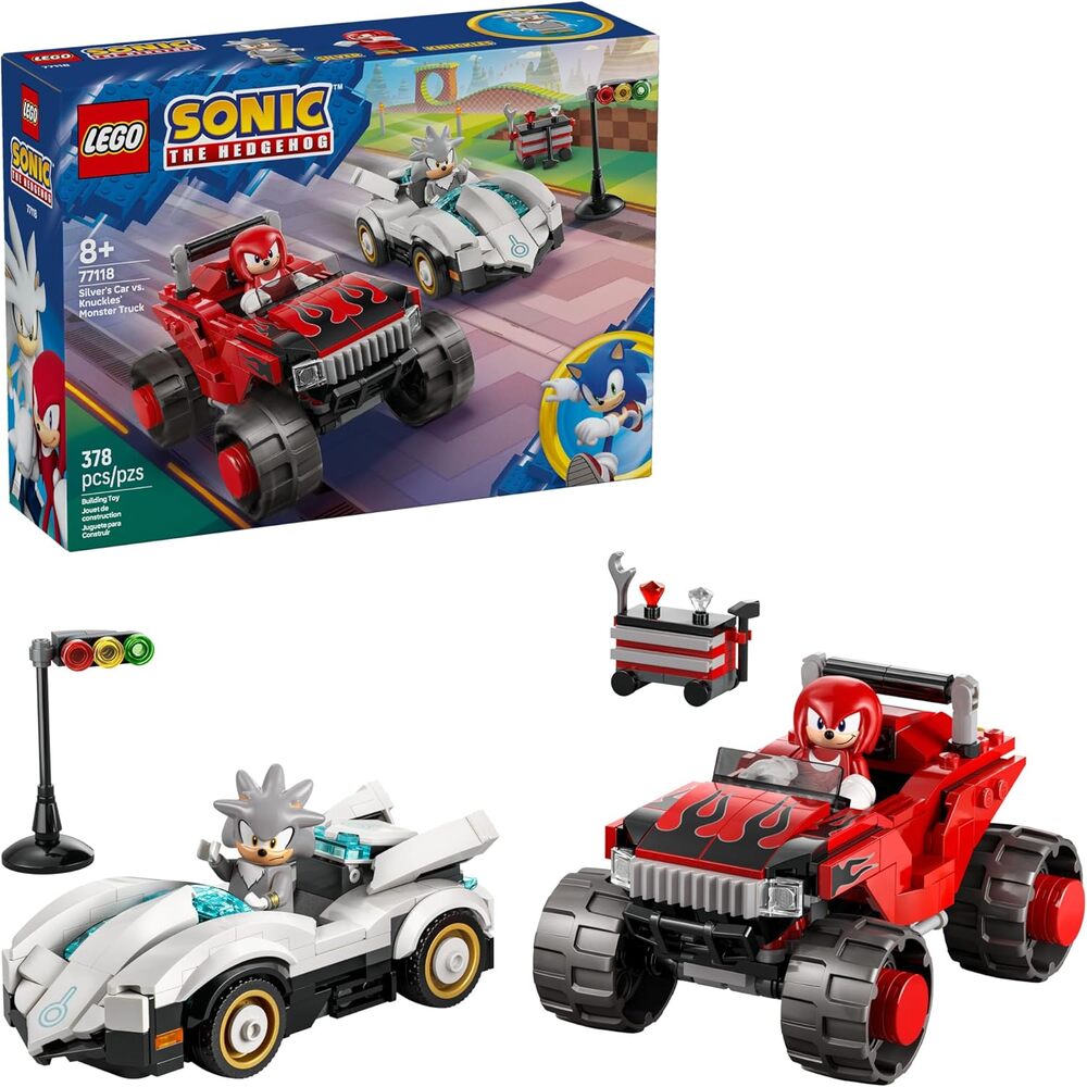LEGO Sonic the Hedgehog Silver’s Car vs. Knuckles’ Monster Truck 77118 NIB